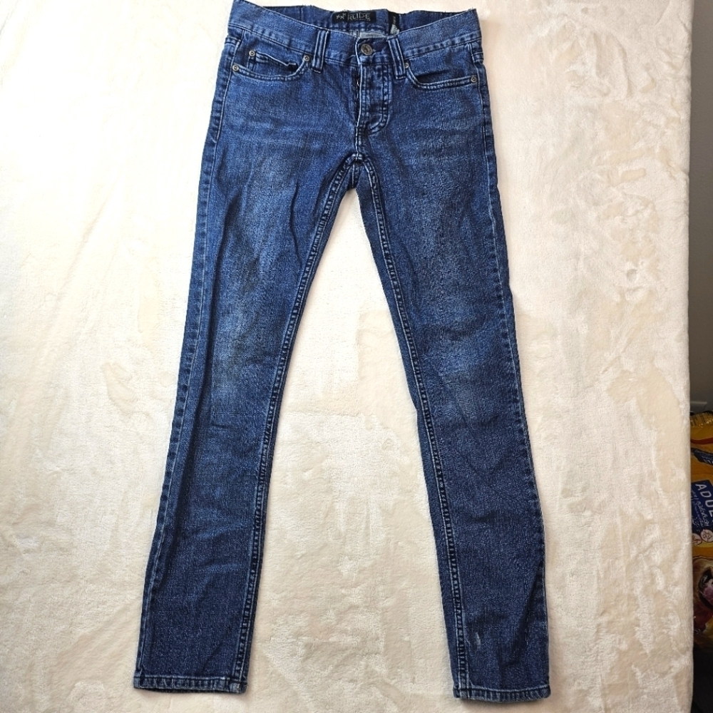 Rude Men’s Skinny Jeans 28W 32L Medium Wash Hot Topic Denim